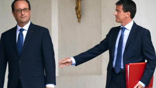 8 Français sur 10 mécontents de l'action de Hollande, 67% pour Valls
